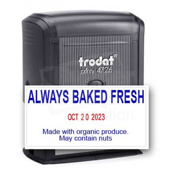 Trodat TR-4726 Adjustable Date Self-Inking Stamp - Worldwide Shipping