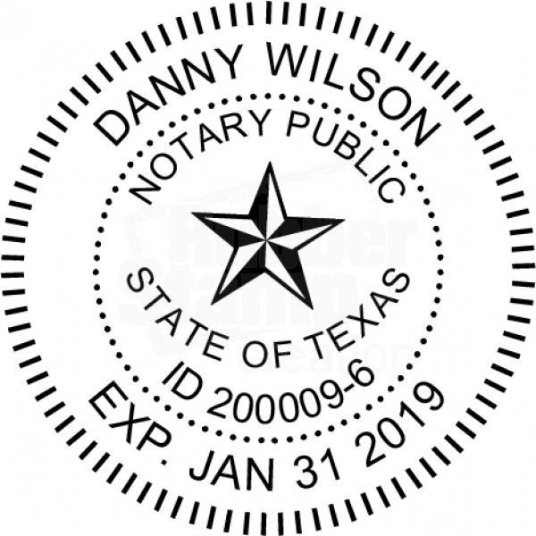 Texas Notary Stamps: Ink Pad for Heavy Duty Round Self-Inking Stamp
